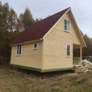 Фото готовых работ - Каркасный дом 6х6 м., с мансардой