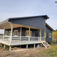 Фото готовых работ - Каркасный дом 16х11 м.