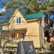 Фото готовых работ - Дом из профилированного бруса камерной сушки 6х7 м.