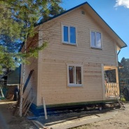 Фото готовых работ - Дом из профилированного бруса камерной сушки 6х7 м.