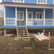 Фото готовых работ - Каркасный дом 8х9 м + терраса 2,5х8 м