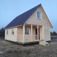 Фото готовых работ - Каркасный дом 6х8 м., с мансардой (К-142)