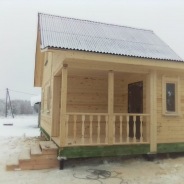 Фото готовых работ - Дом из проф. бруса камерной сушки 6х8 м. (Проект Д-3)
