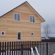 Фото готовых работ - Каркасный дом 7,5х8 м.