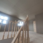 Фото готовых работ - Каркасный дом 8х9 м., в два этажа + открытая терраса