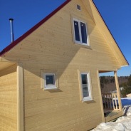 Фото готовых работ - Каркасная баня 6х6 м., с мансардой (К-47)