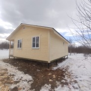 Фото готовых работ - Каркасный дом 7,5×9 м. (К-107)