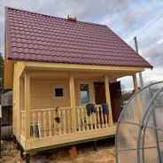 Фото готовых работ - Каркасная баня 5х5 м., с мансардой