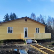 Фото готовых работ - Одноэтажный каркасный дом 10х18 м