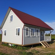 Фото готовых работ - Дом из проф. бруса камерной сушки 7х9 м. (Проект Д-157)