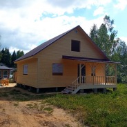 Фото готовых работ - Каркасный дом 8,5х8,5 м., с мансардой