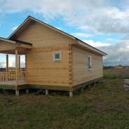 Фото готовых работ - Одноэтажный дом из профилированного бруса 6х10 м.