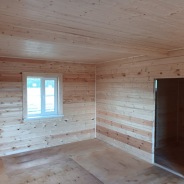 Фото готовых работ - Одноэтажный дом из профилированного бруса 6х10 м.