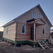 Фото готовых работ - Дом из проф. бруса камерной сушки 8х8,5 м. (Д-31)