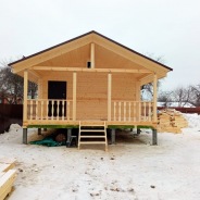 Фото готовых работ - Баня из проф. бруса камерной сушки 10,0 х 6,0 м