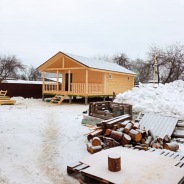 Фото готовых работ - Баня из проф. бруса камерной сушки 10,0 х 6,0 м