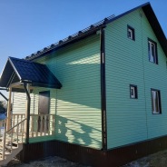 Фото готовых работ - Каркасный дом 6х8 м (К-177)