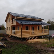 Фото готовых работ - Каркасный дом 8,5 х 11,5 м (К-162)