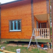 Фото готовых работ - Дом из проф. бруса камерной сушки 6х8 м (Проект Д-154)