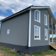 Фото готовых работ - Каркасный дом 8,5х11,5 м (Проект К-162)