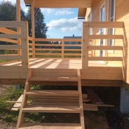 Фото готовых работ - Каркасный дом 10х8,5 м + терраса 4х3 м