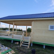 Фото готовых работ - Баня из профилированного бруса камерной сушки 12х5 м.