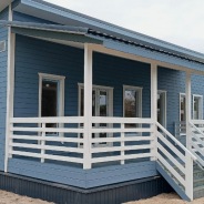 Фото готовых работ - Каркасный дом 7х11 м. (Проект К-183)