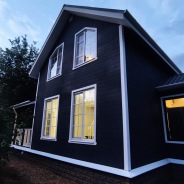 Фото готовых работ - Каркасный дом 6х8 м + терраса 3х4 м