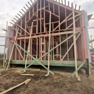 Фото готовых работ - Каркасный дом 9х8 м