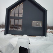 Фото готовых работ - Каркасный дом 9х8 м