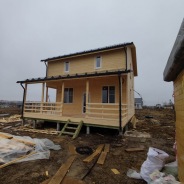 Фото готовых работ - Каркасный дом 11,5 х 8,5 м