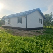 Фото готовых работ - Каркасный дом 11х8 м + терраса 2,5х8 м.