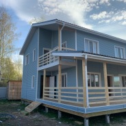 Фото готовых работ - Каркасный дом 11,5х8,5 м.