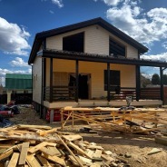 Фото готовых работ - Каркасный дом 12х8,5 м