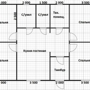 Фото готовых работ - Каркасный дом 8х12 м.