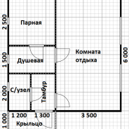 Фото готовых работ - Каркасная баня 6х6 м.
