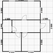 Фото готовых работ - Каркасный дом 6х8 м (Проект К-108)