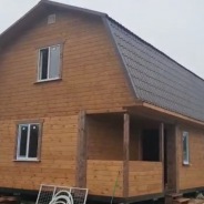 Фото готовых работ - Дом из проф. бруса камерной сушки 6х9 м.