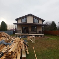 Фото готовых работ - Каркасный дом 12х8,5 м