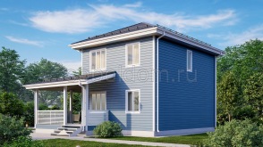 Каркасный дом К-43, 8,5x10 м.