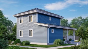 Каркасный дом К-43, 8,5x10 м.