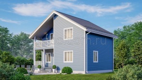 Каркасный дом К-89, 7х9 м.
