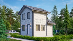 Каркасная баня К-38, 6x5 м.