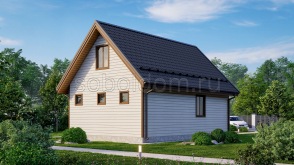 Каркасная баня К-29, 9x6 м.