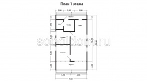 Барн-1, 7,5х13 м.