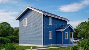 Каркасный дом К-24, 7x9 м.