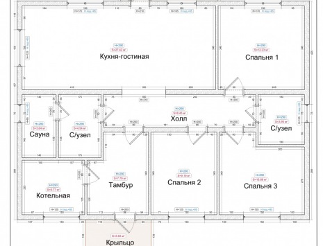 Фото готовых работ - Каркасный дом 12х9 м.