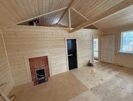 Фото готовых работ - Каркасная баня 6х6 м.