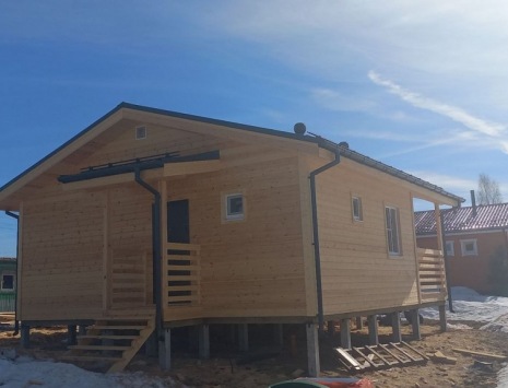 Фото готовых работ - Каркасный дом 6х8 м. + терраса 2,5х8 м.