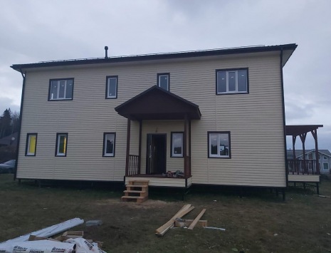 Фото готовых работ - Каркасно-щитовой дом 14,5х10 м.